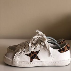 White sneakers with cool details